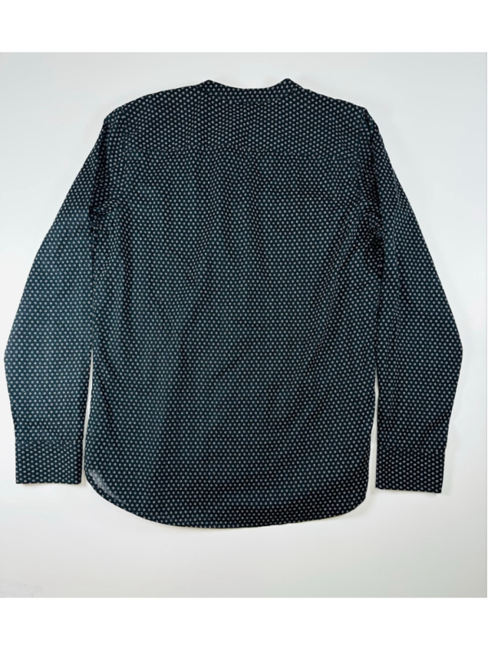 Lauren Jeans Co Ralph Lauren Women’s Small Black White Mixed Print Bib Blouse - Picture 5 of 13